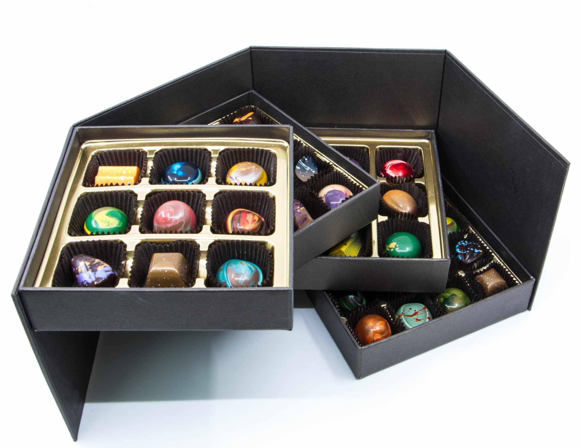 had Hvordan To grader 64 piece Bronze Gift Box - Haley Handcrafted Chocolate